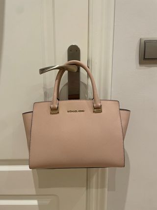 Bolso Michael Kors Rosa y Dorado