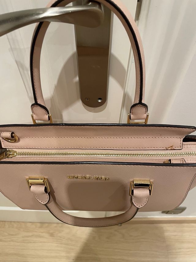 Bolso Michael Kors Rosa y Dorado