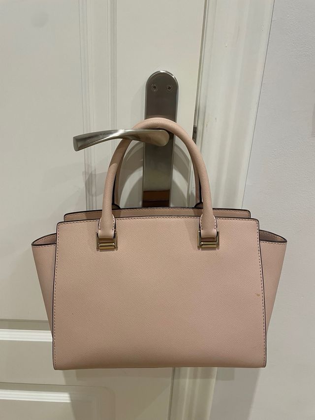 Bolso Michael Kors Rosa y Dorado