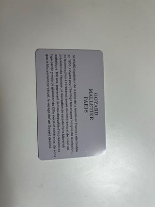 Porta carte Goyard beige e nero