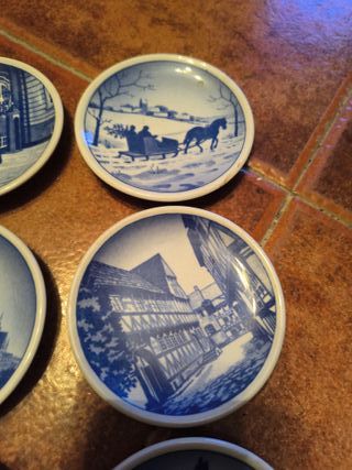 Collezione: 6 piatti in porcellana decorata