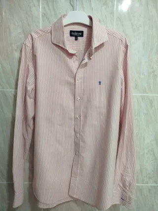 Camisa Solera Rayas Rosas Talla M