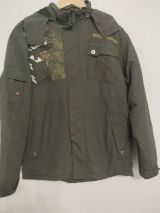 Chamarra parka Quiksilver Talla M Verde