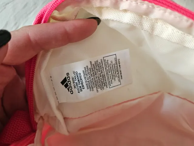 Neceser Adidas Beige y Rosa