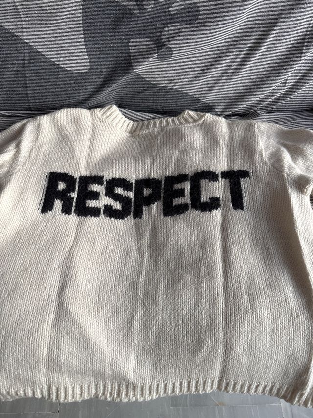 Jersey Lana Sluiz Beige/Negro