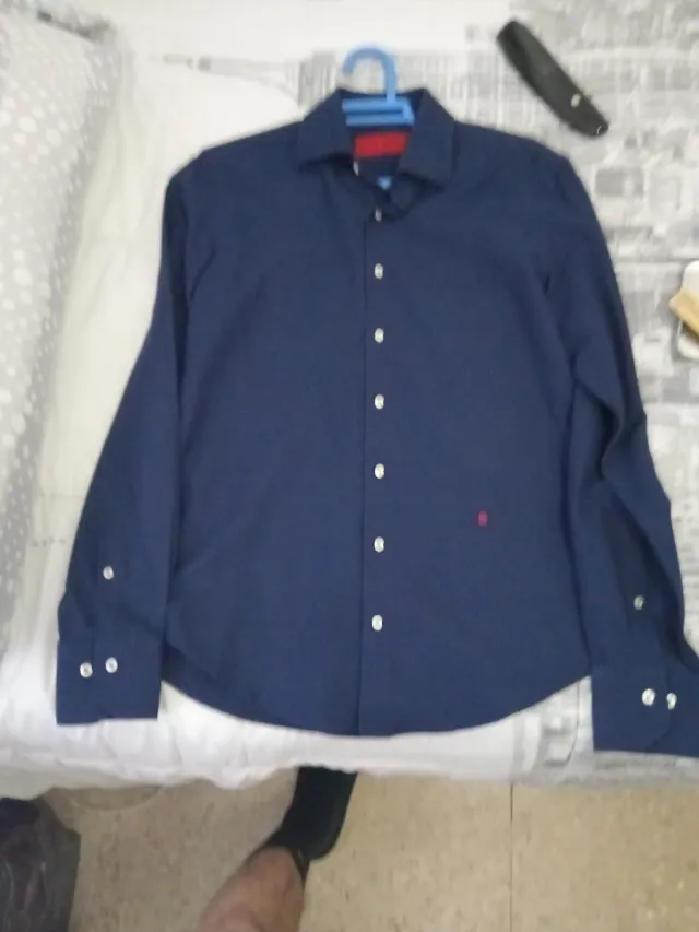 Camisa Carolina Herrera Hombre Azul
