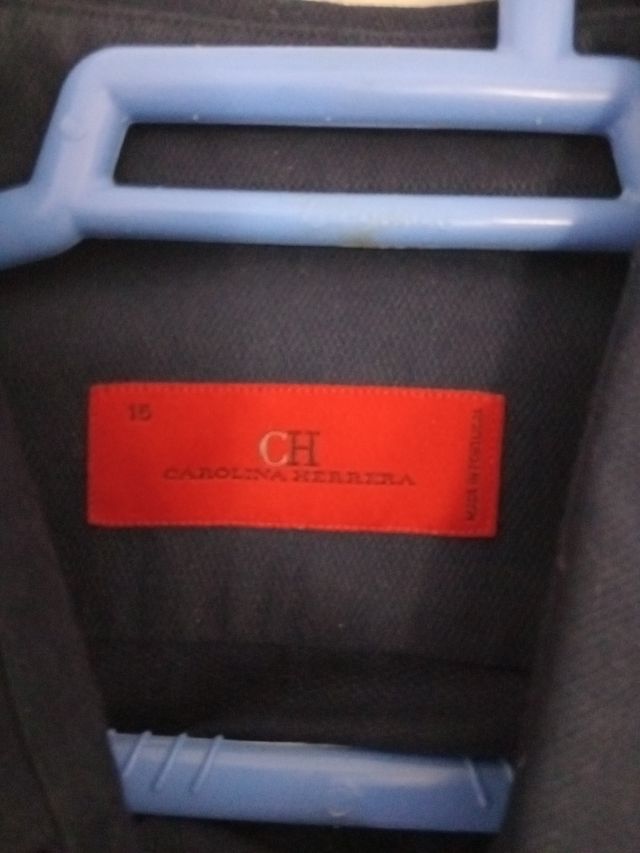 Camisa Carolina Herrera Hombre Azul