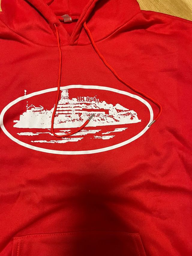 Sudadera Roja Talla L con Estampado