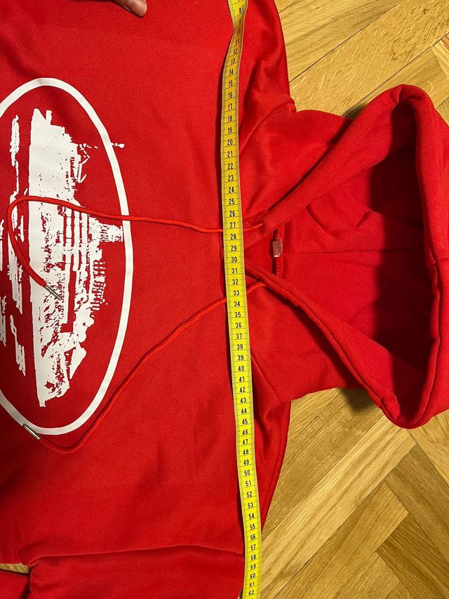 Sudadera Roja Talla L con Estampado