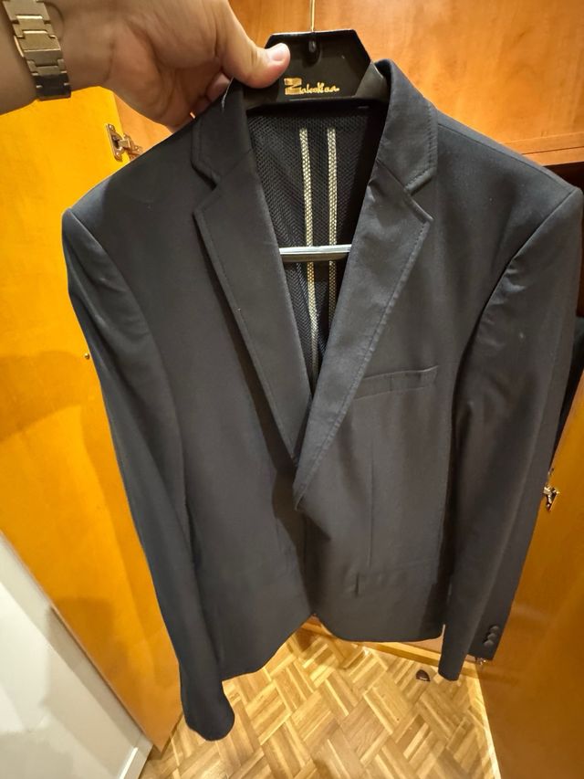 Chaqueta de cuero negra