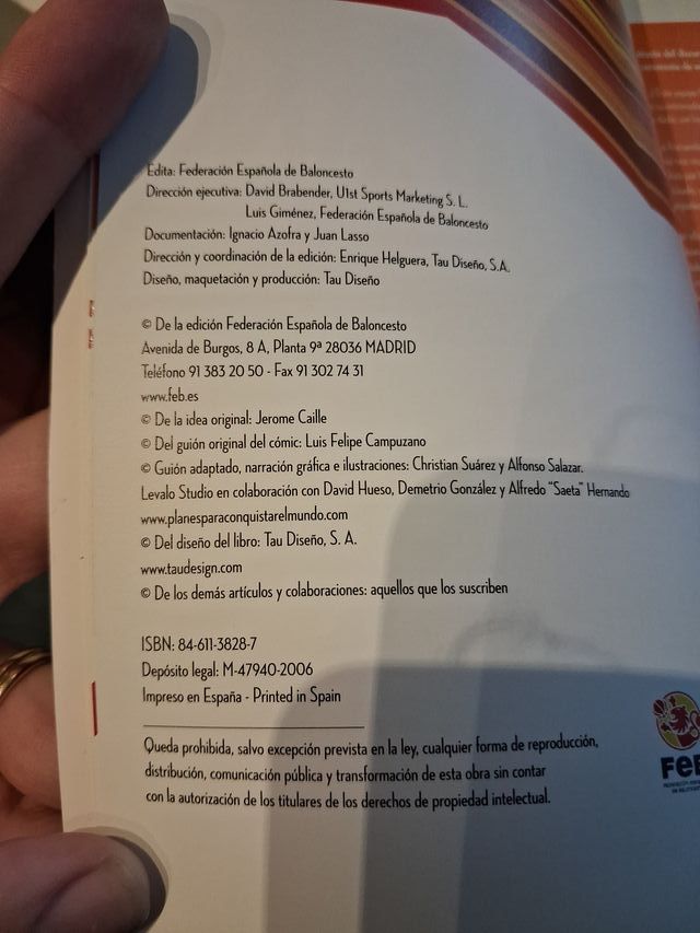 Adaptación gráfica del éxito del baloncesto esp...