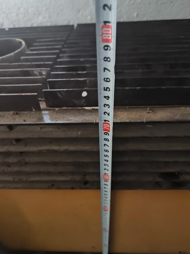 Estufa leña y carbón metal naranja