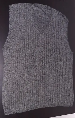 Gilet maglioncino uomo grigio