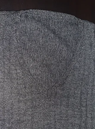 Gilet maglioncino uomo grigio