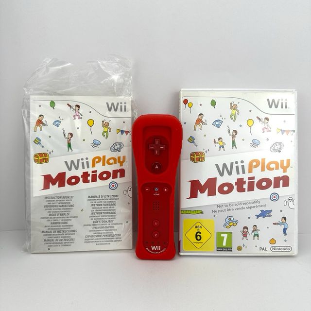 Controller Wiimote rosso con motion plus Nintendo