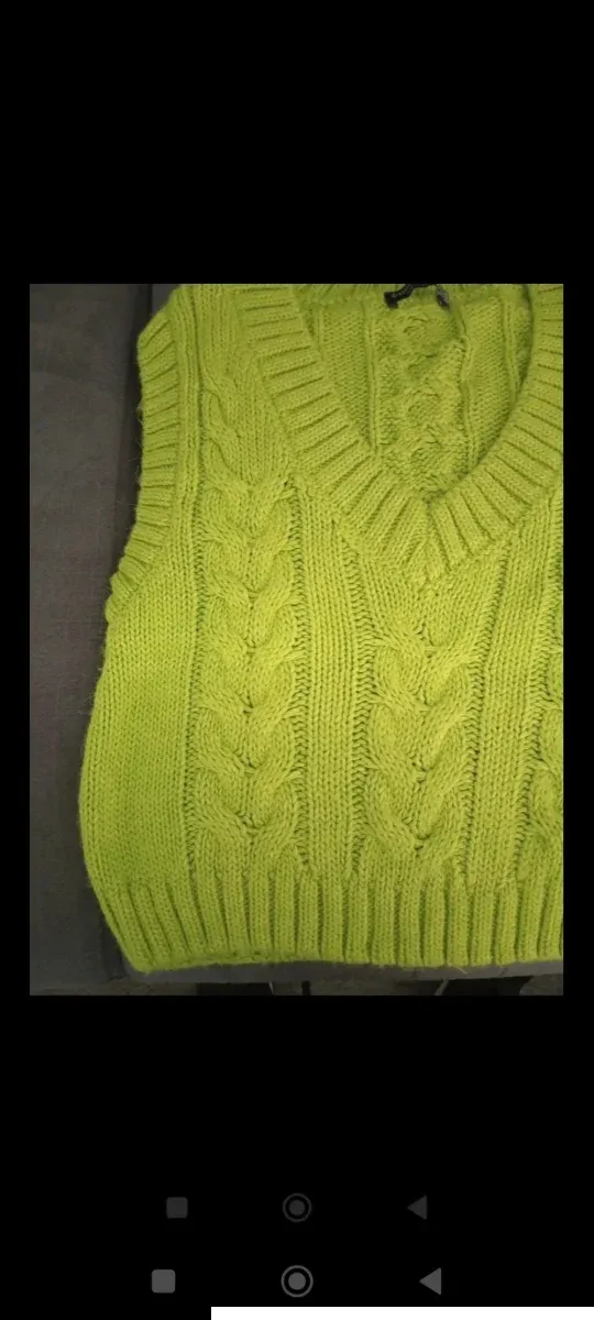 Gilet donna S verde lime