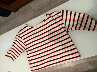 Jersey Stradivarius Rayas Azul Rojo Blanco