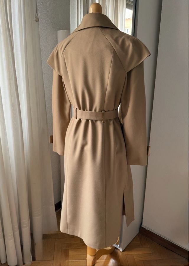 Lujoso Trench coat color camel estilo moderno