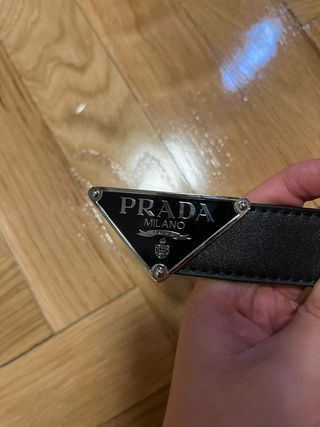 Cinturón Prada Negro 105 cm