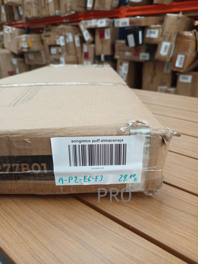 SONGMICS Puff Almacenaje, Baúl de Almacenaje Plegable