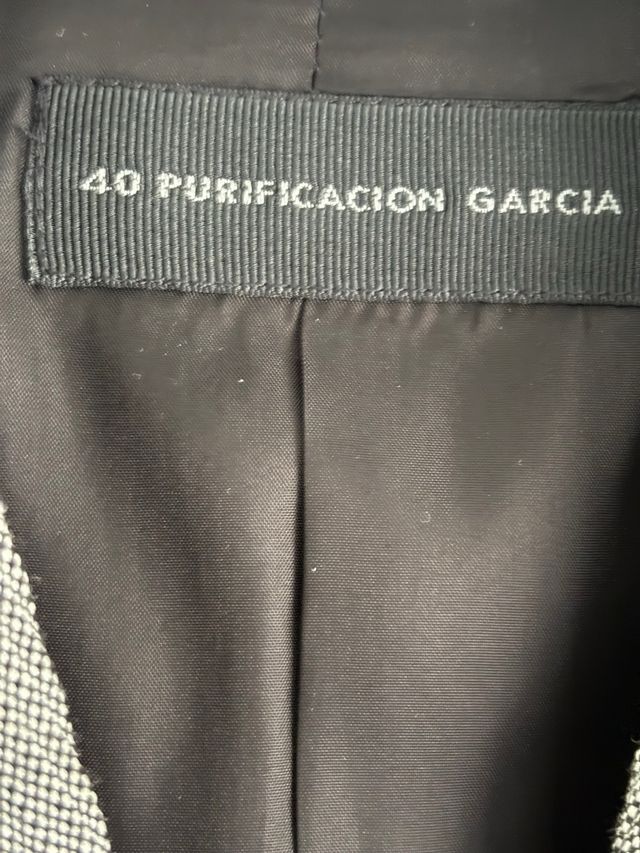 Chaqueta de traje Purificación García gris