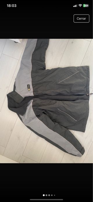 Chaqueta reversible vintage impermeable polar