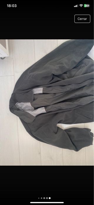 Chaqueta reversible vintage impermeable polar