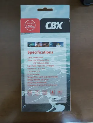 Cámara Deportiva CBX Full HD 1080p