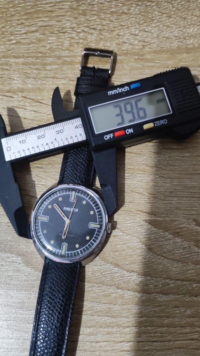 Reloj paketa Militar URSS Negro y Plateado