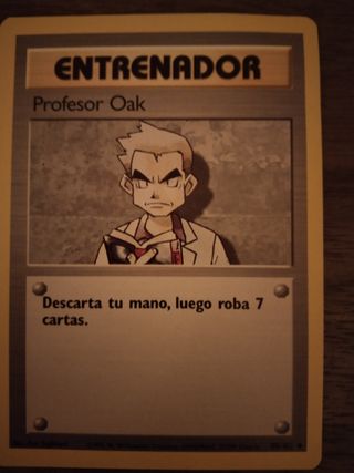 Lote Cartas Pokémon: Profesor Oak, Bulbasaur, Poli