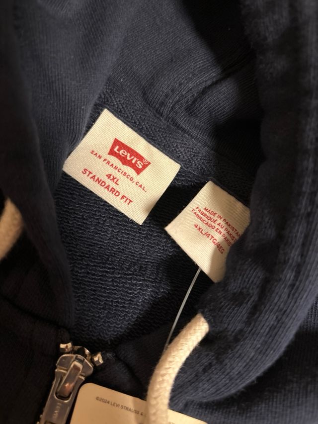 Chaqueta Levi's azul con cremallera