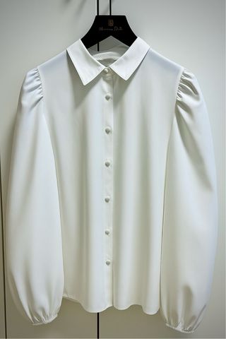 Camisa Stradivarius Blanca Talla S