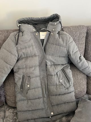 Abrigo acolchado Mango gris