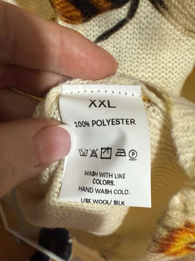 Jersey estampado abejas y flores XXL