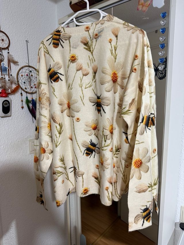 Jersey estampado abejas y flores XXL