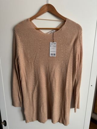 Jersey beige de Mango