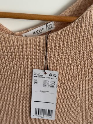 Jersey beige de Mango