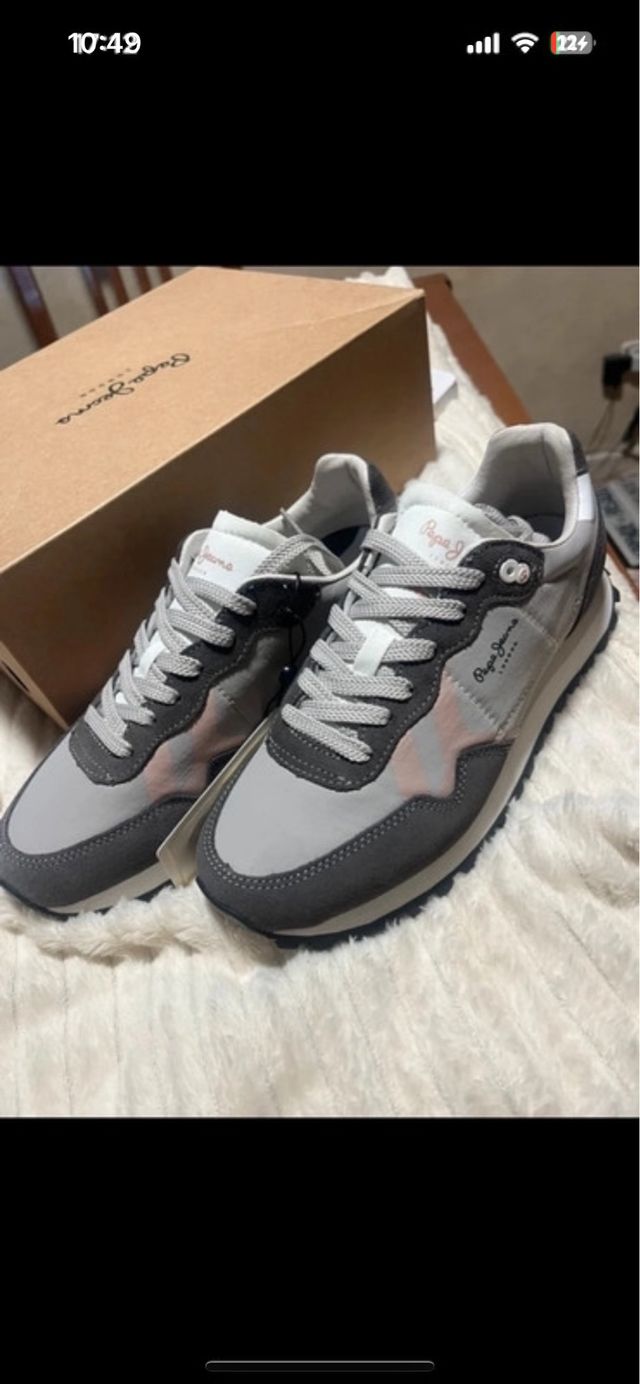 Deportivas Pepe Jeans grises y rosas