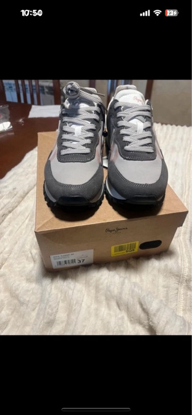 Deportivas Pepe Jeans grises y rosas