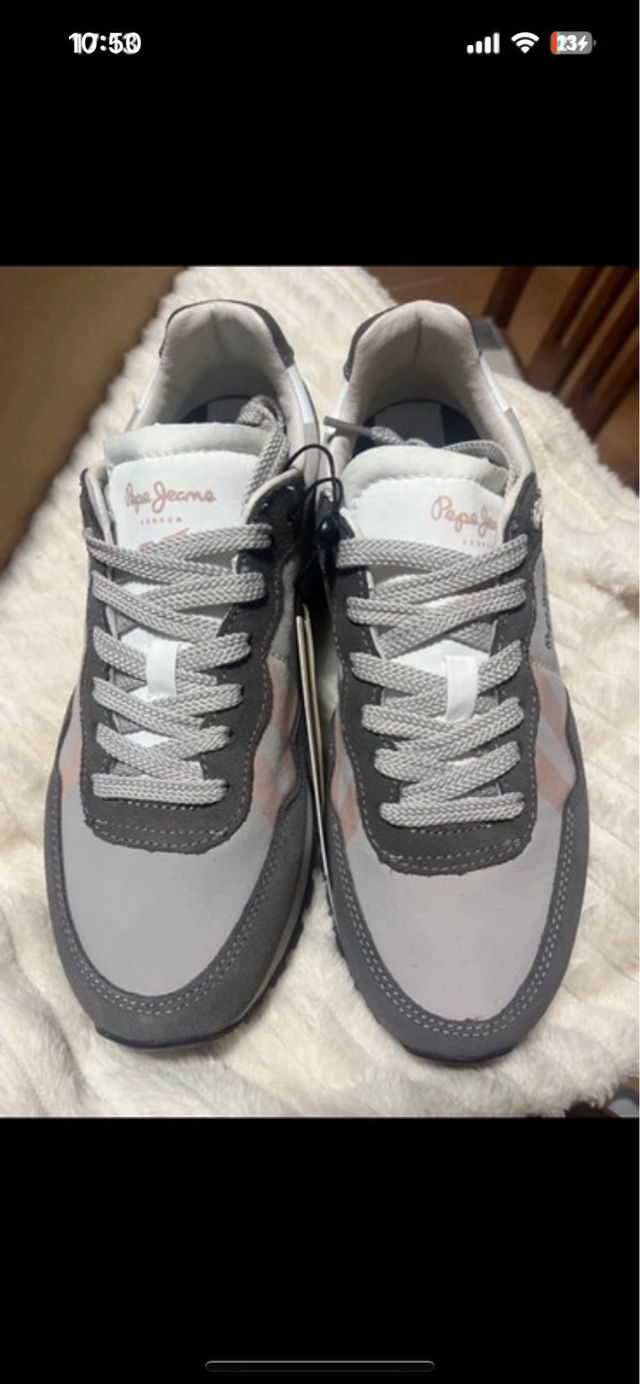 Deportivas Pepe Jeans grises y rosas