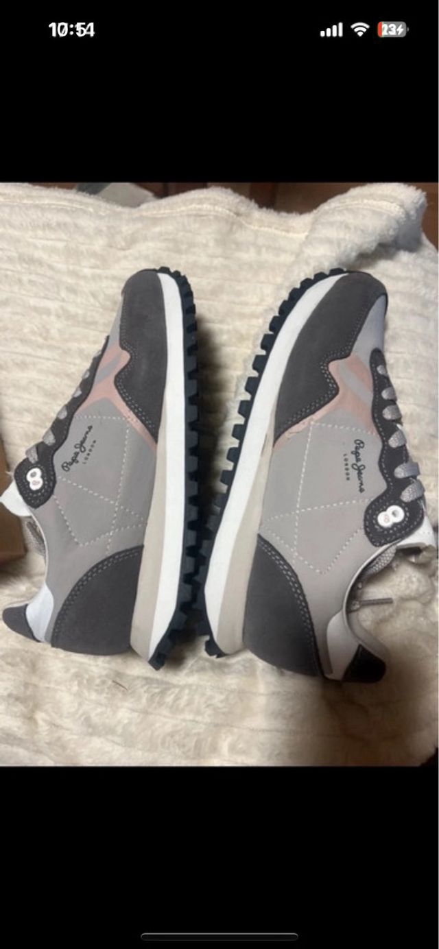 Deportivas Pepe Jeans grises y rosas