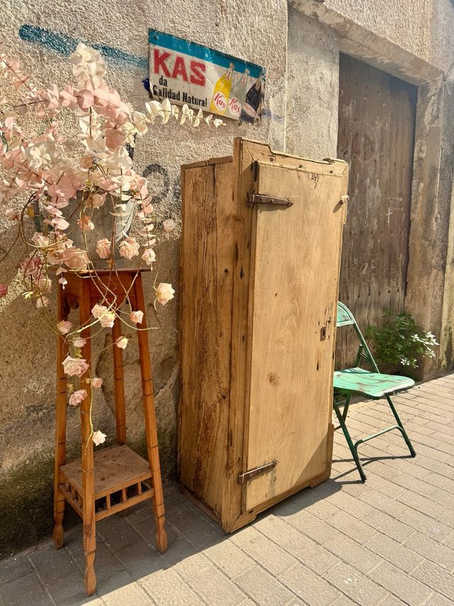 Armario rústico masía siglo 18 . nogal