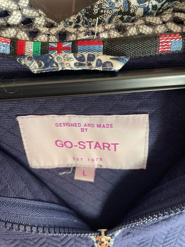 Chaqueta/abrigo azul con capucha