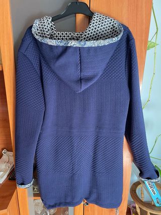 Chaqueta/abrigo azul con capucha