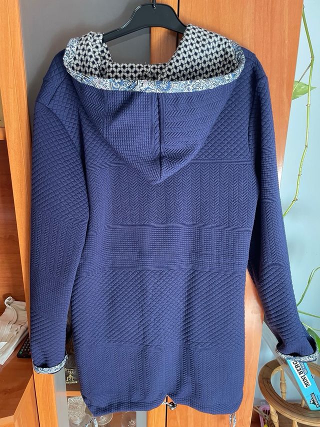 Chaqueta/abrigo azul con capucha
