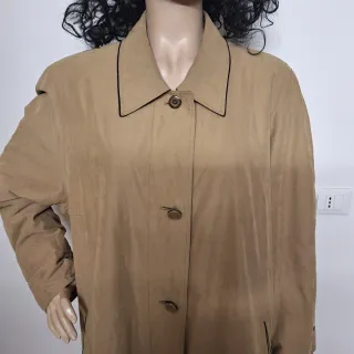 Soprabito donna beige scamosciato