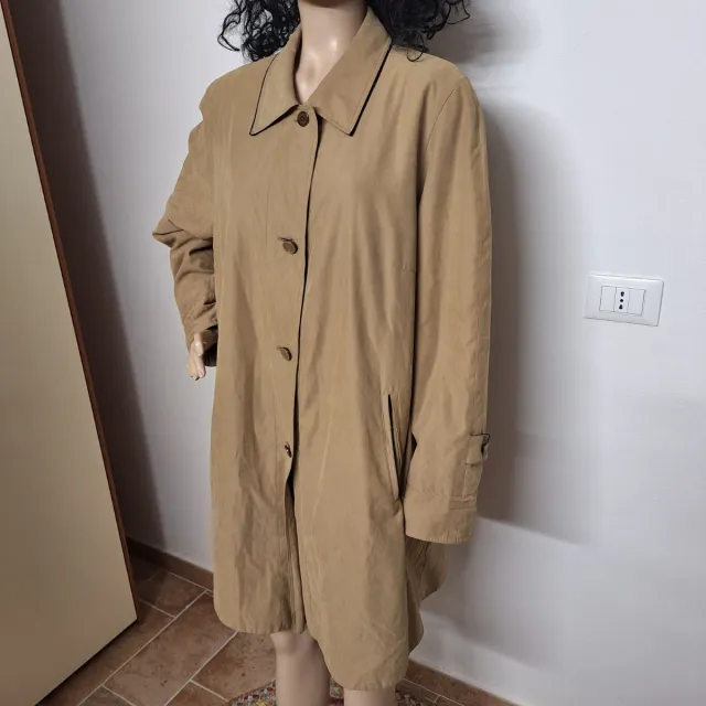 Soprabito donna beige scamosciato