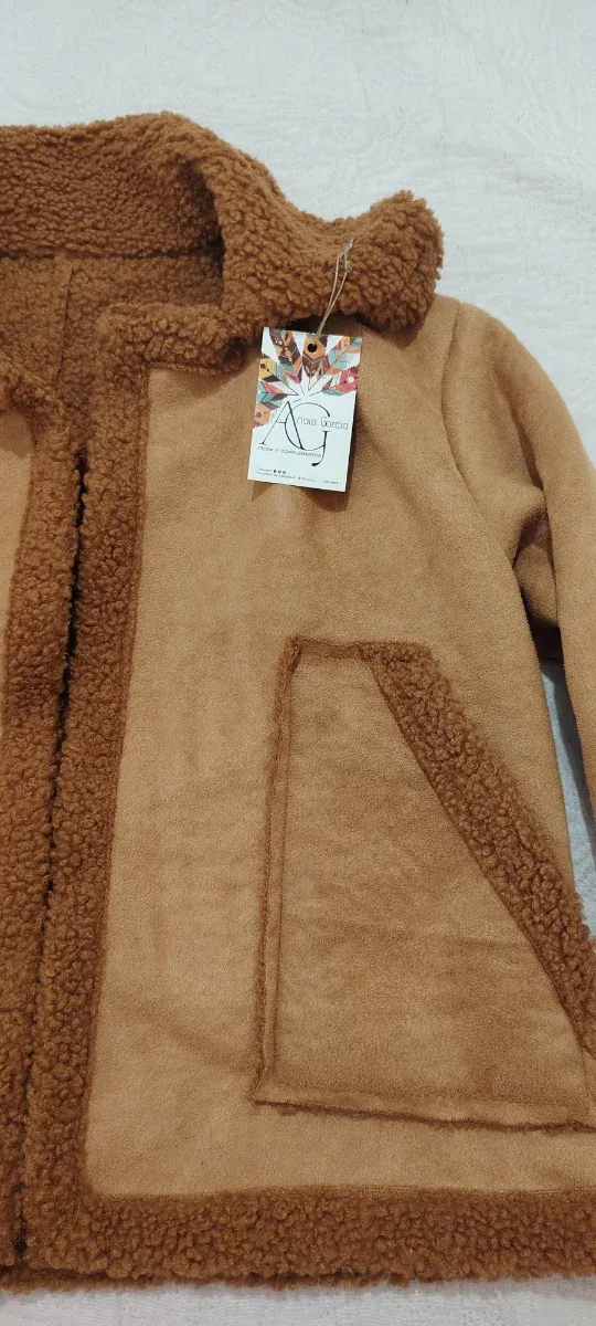 Abrigo marrón borreguito talla XXL sin estrenar
