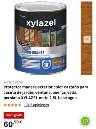 Xylazel Lasur Protector Hidrofugante Mate 2,5L