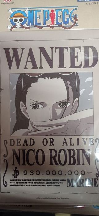 nico robin one piece metal poster collection targa